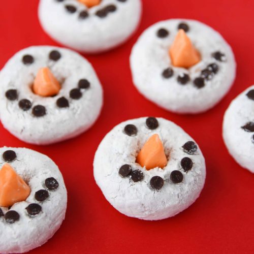 Snowman Donuts - Cupcake Diaries