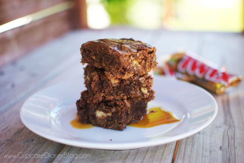 Twix Candy Bar Brownies