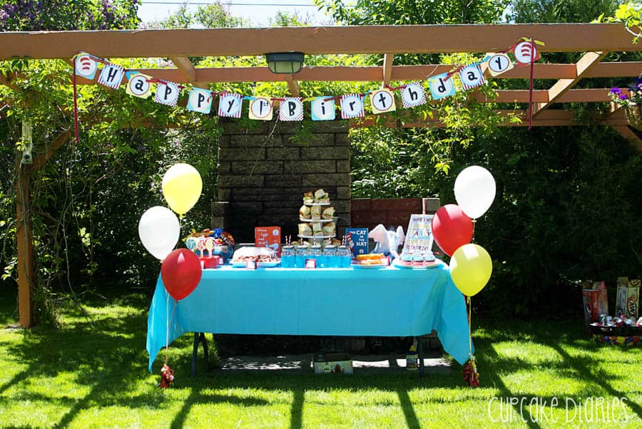 Dr Seuss 1st Birthday Party