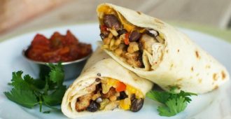 Southwestern Chicken Wraps - Grilled chicken breast slices with cheese and a southwestern bean and corn mixture. A perfect recipe for a quick weeknight meal! #FastFreshFilling #Pmedia #ad