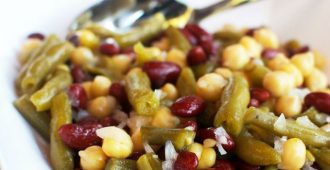 Three Bean Salad - A perfect side dish for summer or Thanksgiving!