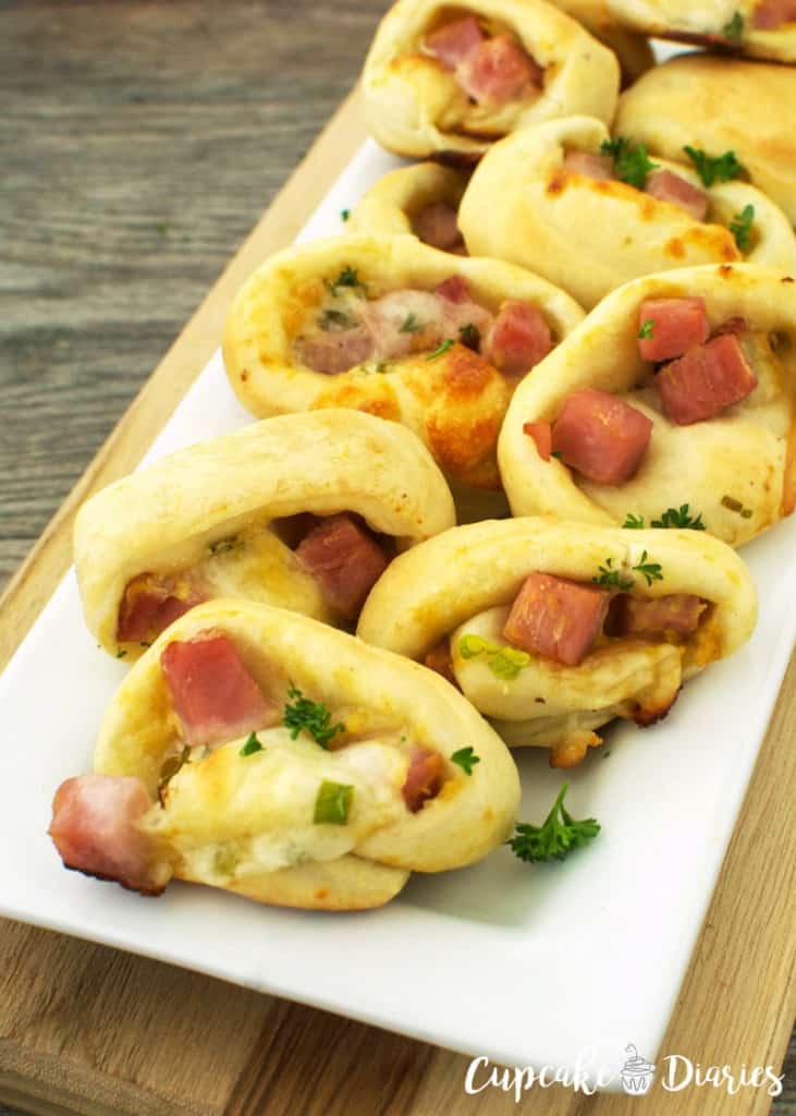 Ham and Cheese Snackers