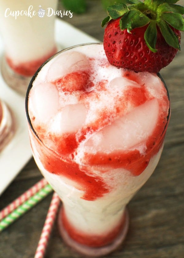 Strawberries and Cream Sodas