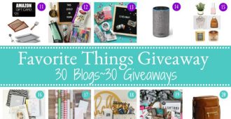 Favorite Things Giveaway 2017