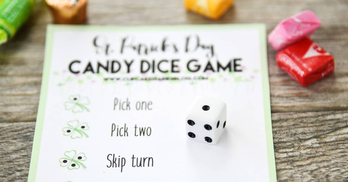 St. Patrick’s Day Candy Dice Game - Cupcake Diaries