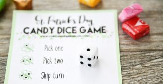 The kids are going to love celebrating St. Patrick's Day with a candy dice game! So easy and fun for kids of all ages.