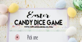 Get the kids together to play this Easter Candy Dice Game! This is a great activity for the kids to play at a family party.