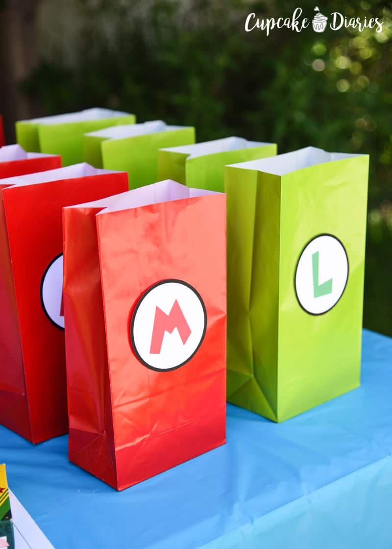 Mario Bros Movie Bottle Label Birthday - Party and Craft Supply