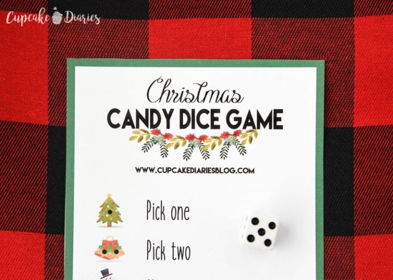 Christmas Candy Dice Game – Printable Game for Kids - Cupcake Diaries