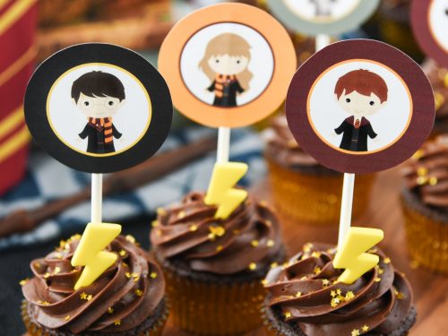 Harry Potter Birthday Cupcake Treat Box - Free Printable